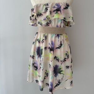 Ocean Drive Cream Strapless Sundress